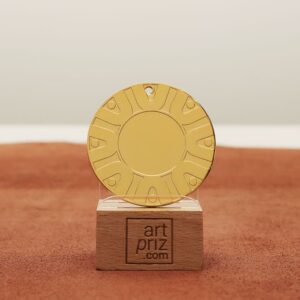 Медаль універсальна MA5019 золота D50мм жетон D25мм