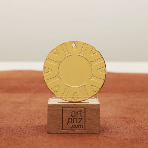 Медаль універсальна MA5019 золота D50мм жетон D25мм