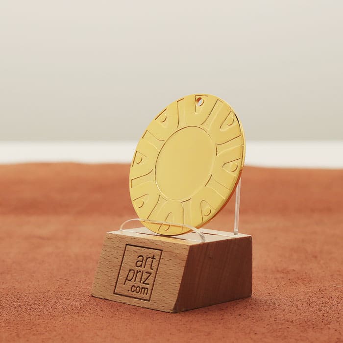 Медаль універсальна MA5019 золота D50мм жетон D25мм