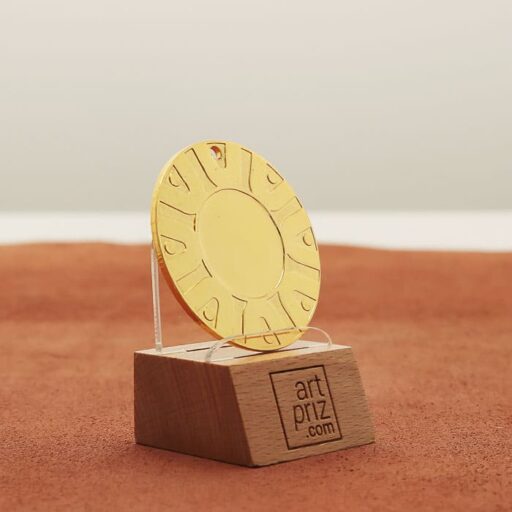 Медаль універсальна MA5019 золота D50мм жетон D25мм