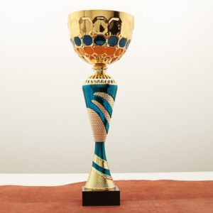 Кубок нагородний MA5118A золотий на мармуровій основі H44см, D Чаші 16см