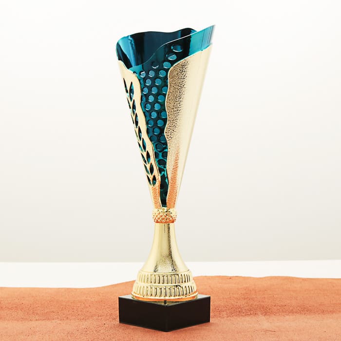 Кубок нагородний K5101C золотий на мармуровій основі H32см