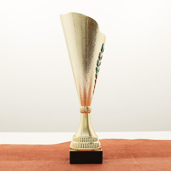 Кубок нагородний K5101C золотий на мармуровій основі H32см