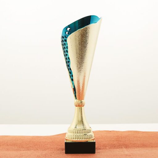 Кубок нагородний K5101C золотий на мармуровій основі H32см