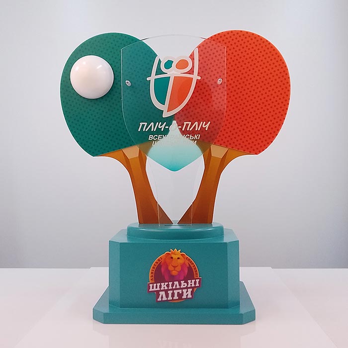 Кубок «Шкільна Ліга» з настільного тенісу 56 см Артприз T168-6