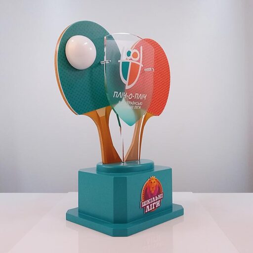 Кубок «Шкільна Ліга» з настільного тенісу 56 см Артприз T168-6