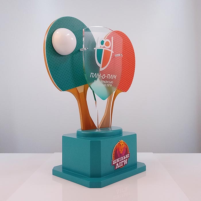 Кубок «Шкільна Ліга» з настільного тенісу 56 см Артприз T168-6