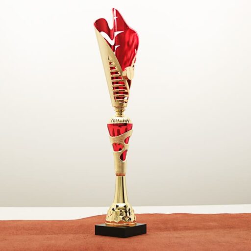 Кубок нагородний K5102B золотий на дерев’яній основі H49см