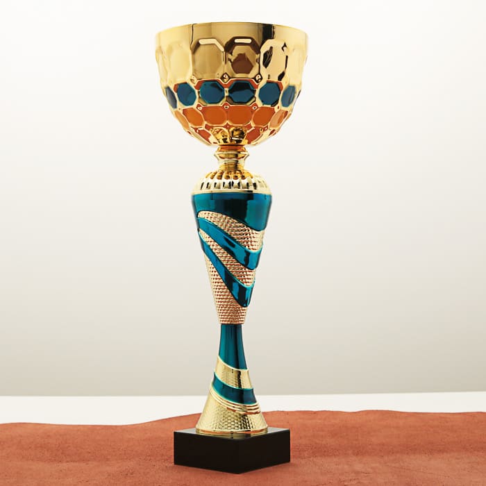 Кубок нагородний MA5118B золотий на мармуровій основі H38см, D Чаші 14см