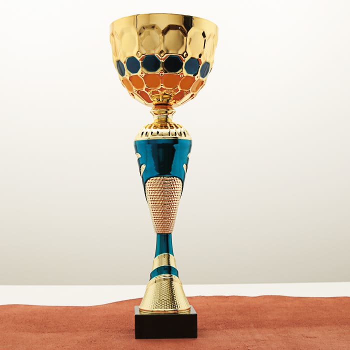 Кубок нагородний MA5118B золотий на мармуровій основі H38см, D Чаші 14см