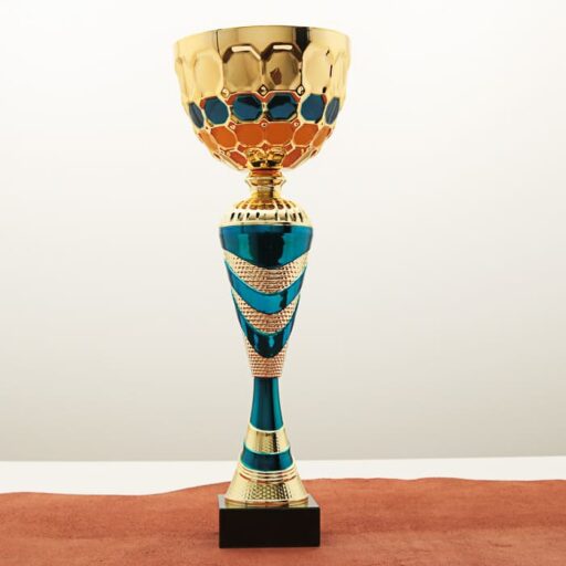 Кубок нагородний MA5118B золотий на мармуровій основі H38см, D Чаші 14см