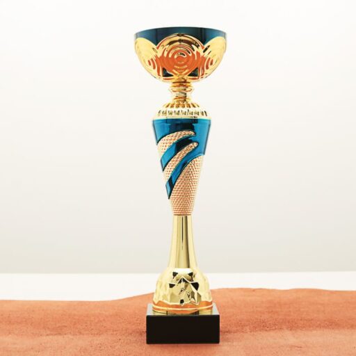 Кубок нагородний K5119B золотий на мармуровій основі H32см, чаша D10см