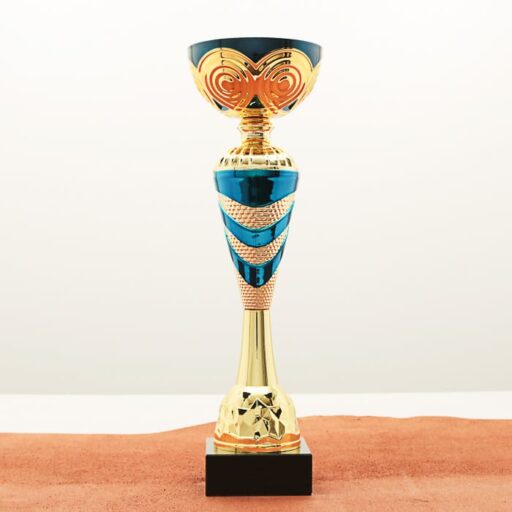 Кубок нагородний K5119B золотий на мармуровій основі H32см, чаша D10см