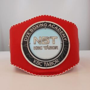 Чемпіонський боксерський пояс NBT / KBC Tábor, червоний, 1270х250мм, Артприз K8561-5