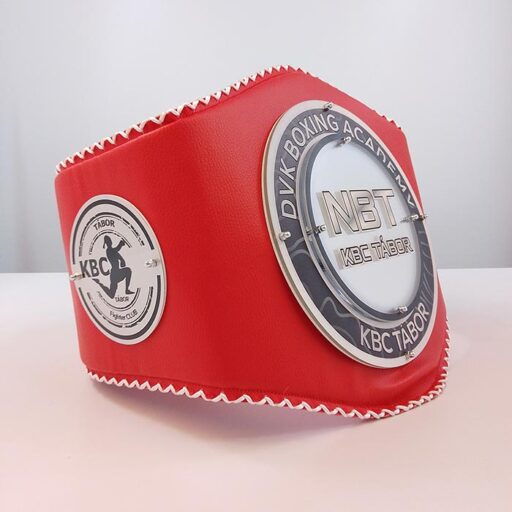 Чемпіонський боксерський пояс NBT / KBC Tábor, червоний, 1270х250мм, Артприз K8561-5