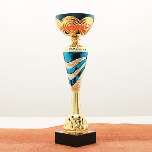 Кубок нагородний K5119C золотий на мармуровій основі H25см, чаша D8см