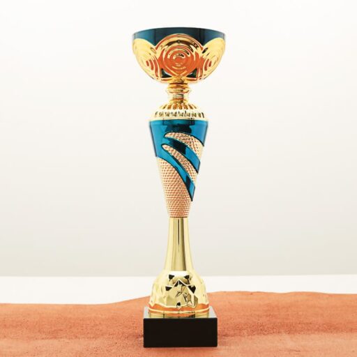 Кубок нагородний K5119C золотий на мармуровій основі H25см, чаша D8см