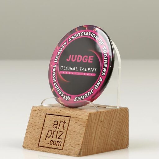 Значок закатний корпоративный “JUDGE” Ø45 Артприз 8765-5