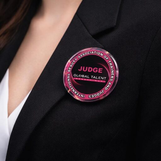 Значок закатний корпоративный “JUDGE” Ø45 Артприз 8765-5