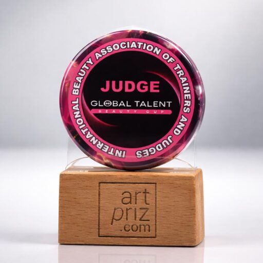 Значок закатний корпоративный “JUDGE” Ø45 Артприз 8765-5