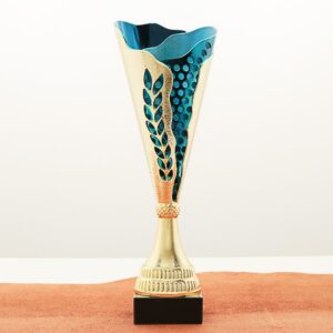 Кубок нагородний K5101B золотий на мармуровій основі H34см