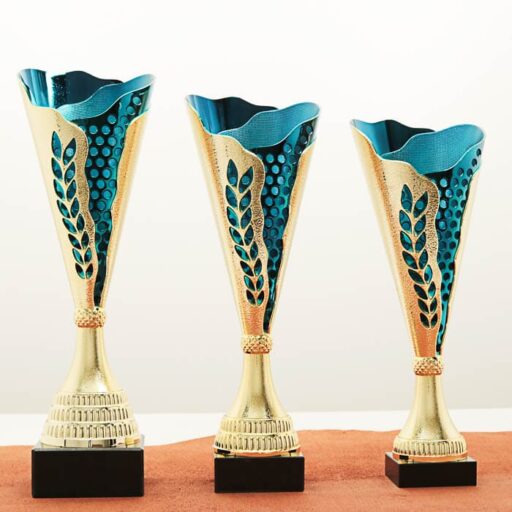 Кубок нагородний K5101B золотий на мармуровій основі H34см