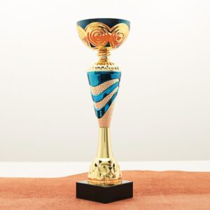 Кубок нагородний K5119A золотий на мармуровій основі H38см, чаша D12см