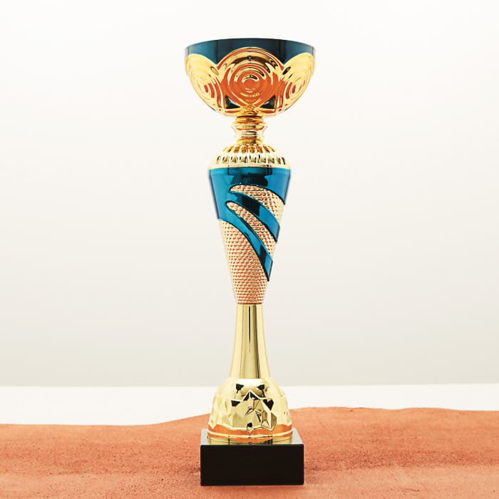 Кубок нагородний K5119A золотий на мармуровій основі H38см, чаша D12см