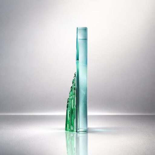 Нагорода зі скла розмір 20х16см Артприз GL-115I