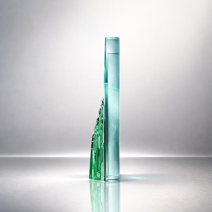 Нагорода зі скла розмір 20х16см Артприз GL-115I