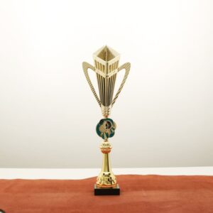 Кубок нагородний K5125C золото-синій на мармуровій основі H44см