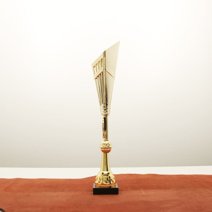 Кубок нагородний K5125C золото-синій на мармуровій основі H44см