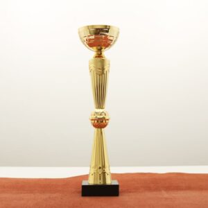 Кубок нагородний K5114A золотий на мармуровій основі H37см, чаша D10см