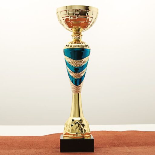 Кубок нагородний K5120A золотий на мармуровій основі H37см, чаша D12см