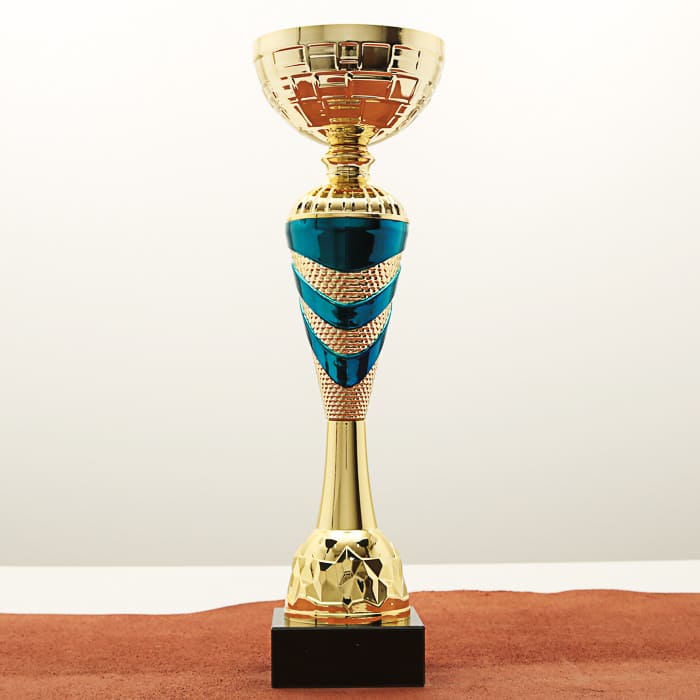 Кубок нагородний K5120A золотий на мармуровій основі H37см, чаша D12см