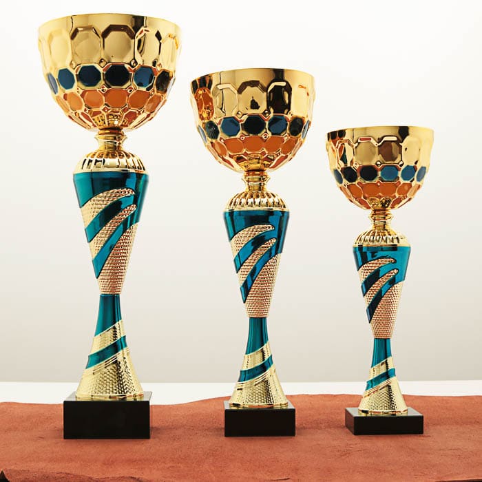 Кубок нагородний MA5118C золотий на мармуровій основі H32см, D Чаші 12см