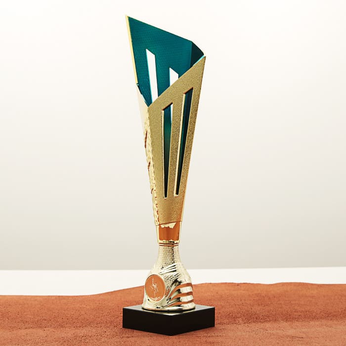 Кубок нагородний K5115A золотий на мармуровій основі H34см