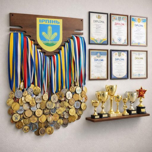 Медальниця дерев'яна з буку 65х32см Артприз 9088-5