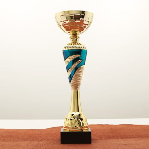 Кубок нагородний K5120B золотий на мармуровій основі H32см, чаша D10см