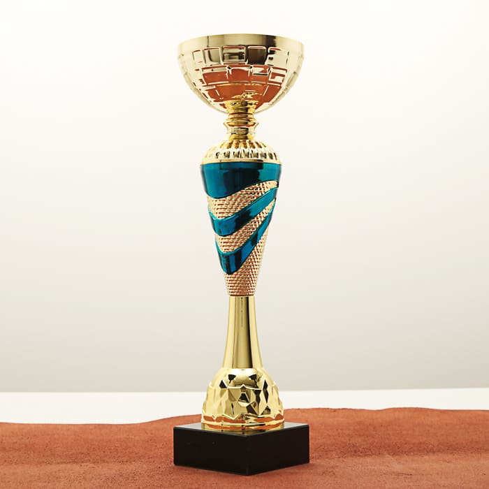 Кубок нагородний K5120B золотий на мармуровій основі H32см, чаша D10см