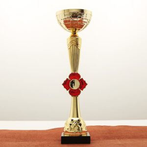 Кубок нагородний K5112C золотий на мармуровій основі H30см, чаша D8см