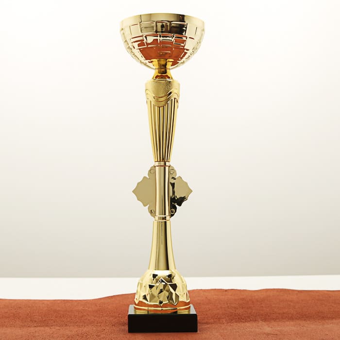 Кубок нагородний K5112C золотий на мармуровій основі H30см, чаша D8см