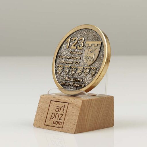 Коїн литий «123 бригада ТРО ЗСУ. Миколаїв - місто Героїв» (50 мм) Артприз 4133-5