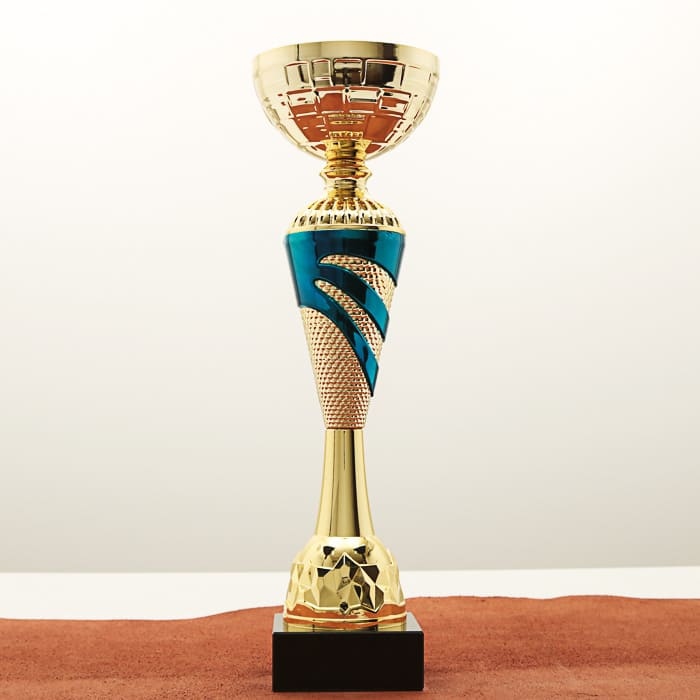 Кубок нагородний K5120C золотий на мармуровій основі H29см, чаша D8см