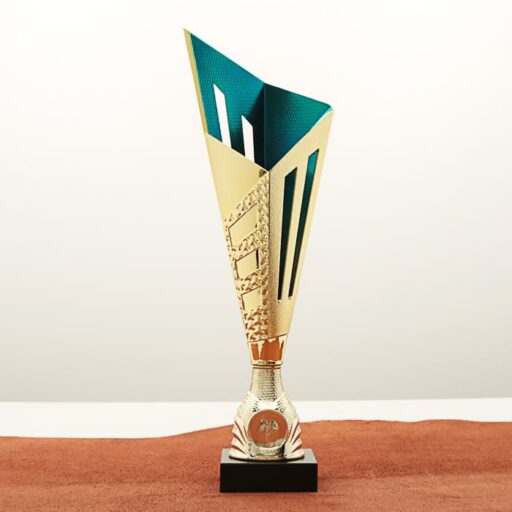 Кубок нагородний K5115B золотий на мармуровій основі H33см