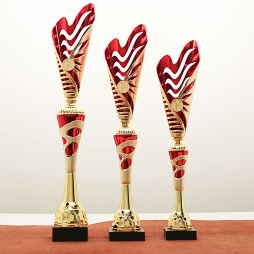 Кубок нагородний K5102A золотий на дерев’яній основі H54см