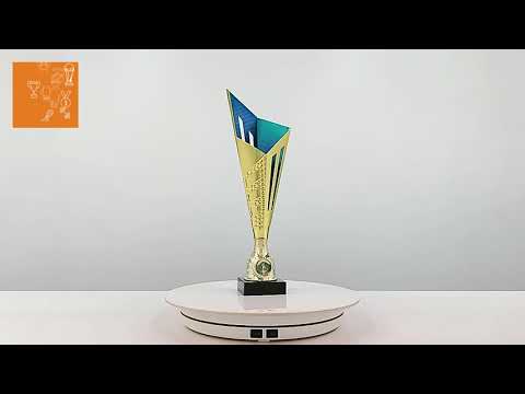 Кубок нагородний K5115C золотий на мармуровій основі H32см