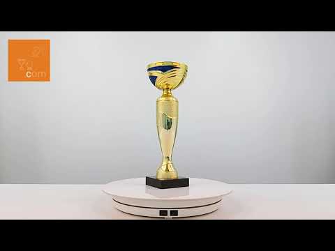 Кубок нагородний K5128A золотий на мармуровій основі H34см, чаша D12см