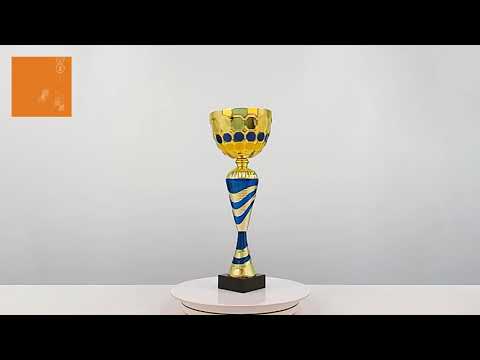 Кубок нагородний MA5118A золотий на мармуровій основі H44см, D Чаші 16см