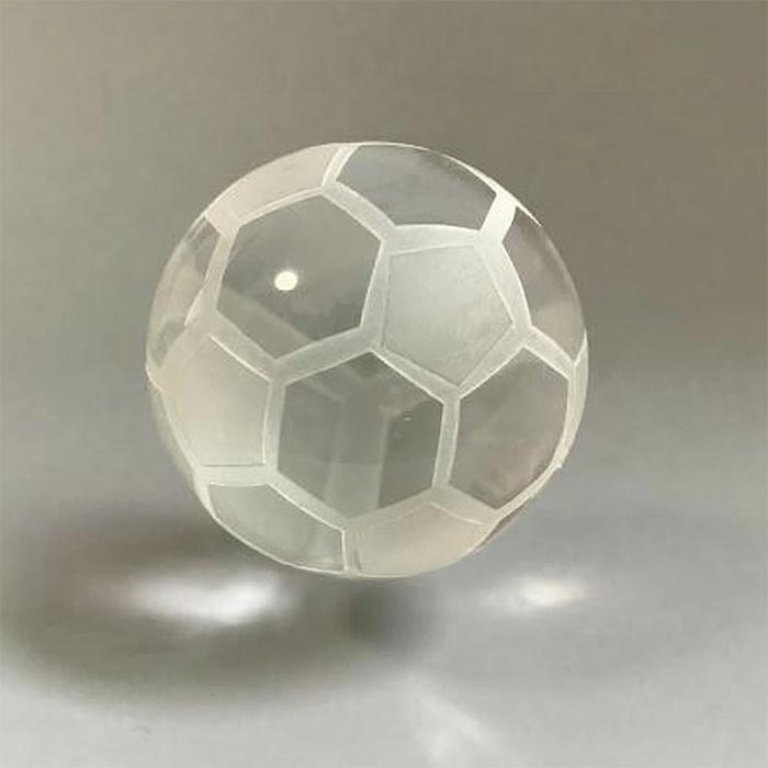 Скляний футбольний м'яч GL-91I D 50мм Артприз GL-91I